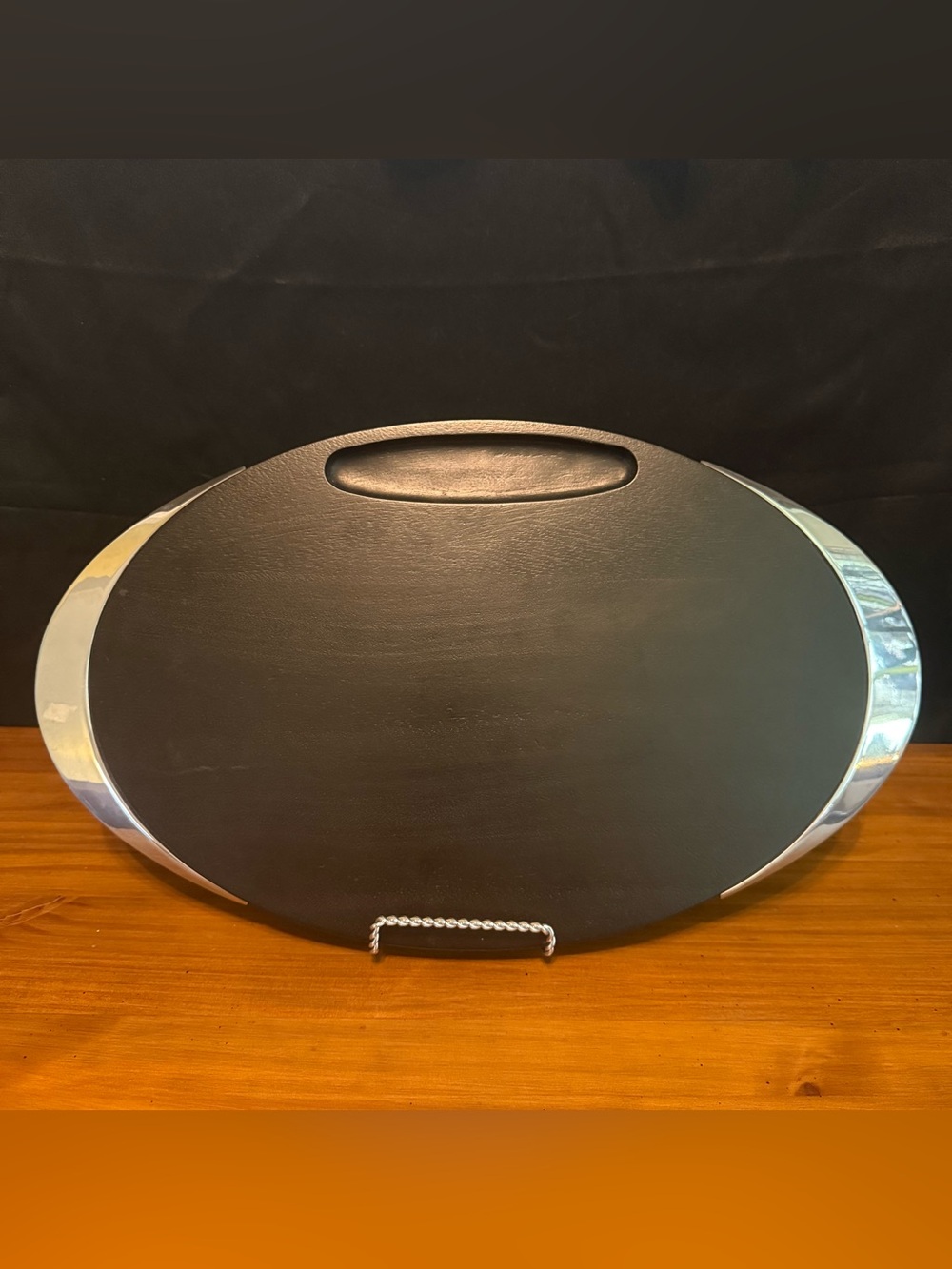 NAMBE Noir Acacia Wood Cheese Board Serving Tray Modern Sleek Designer